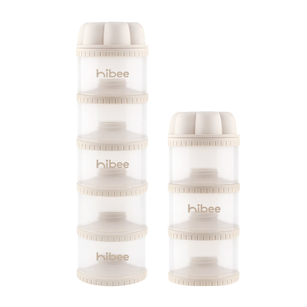 HiBee Stackable Milk Powder Dispenser – 3 or 5 tier Compartments - Umma Bear Shop