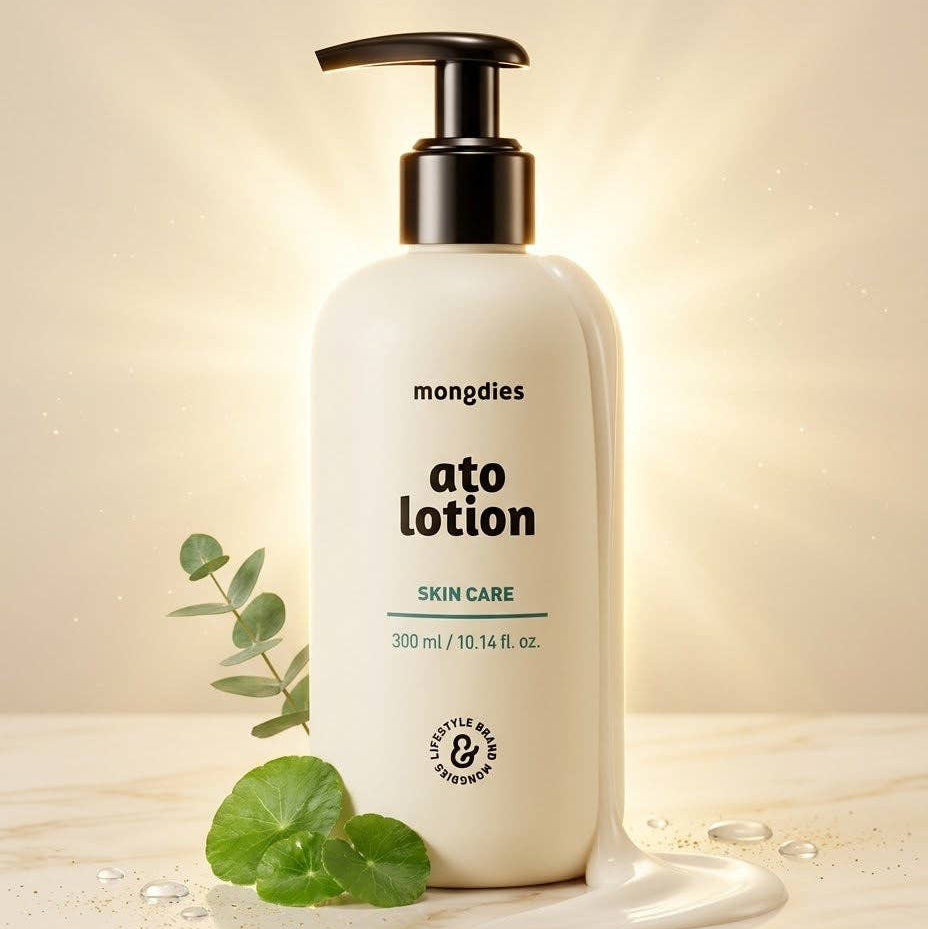 Mongdies Ato Lotion | Lightweight Ceramide Body Lotion for Dry & Sensitive Skin (300ml)