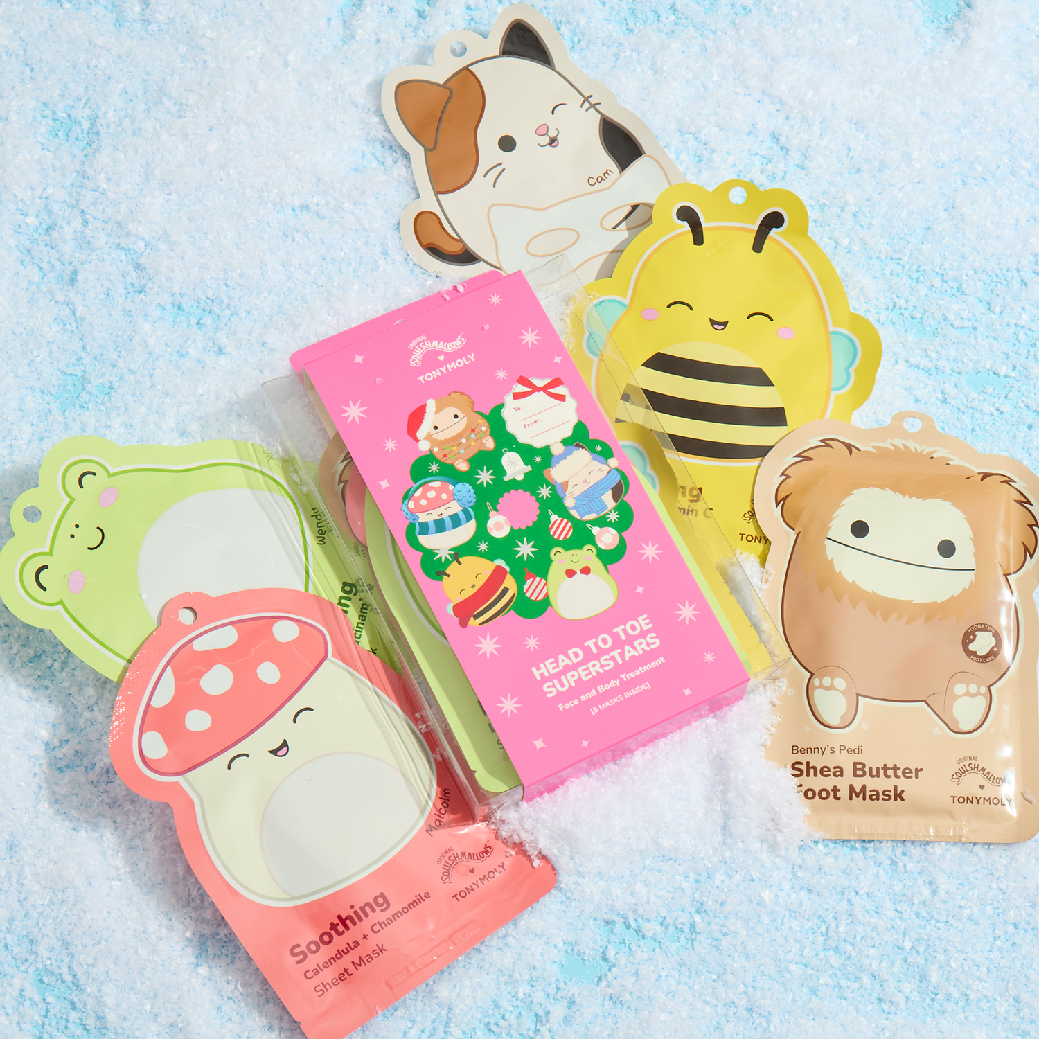 TONYMOLY x Squishmallows Head To Toe Superstars Set – Limited Edition Holiday Mask Collection
