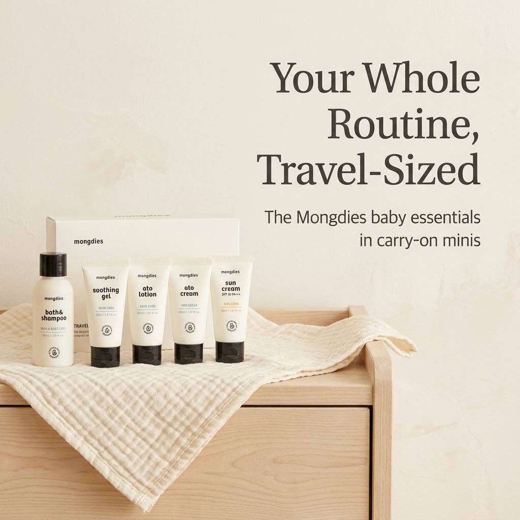 Mongdies Travel Kit 170ml | Baby Skincare Essentials | EWG Green