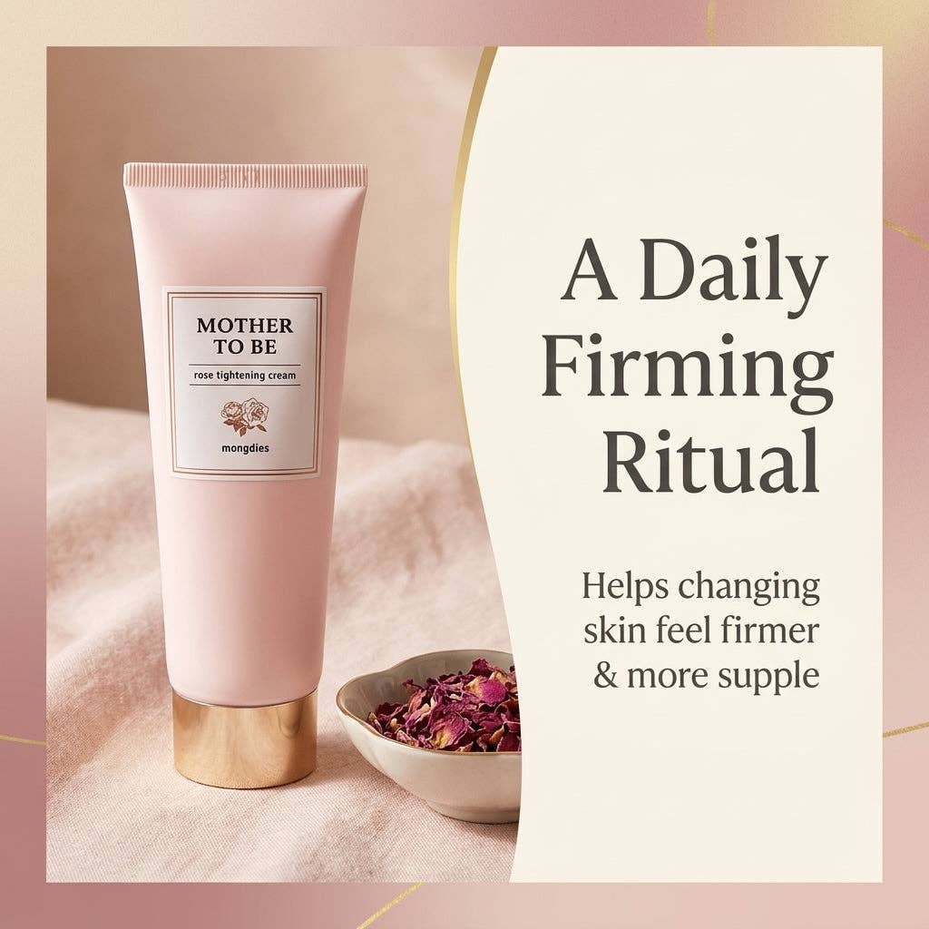 Mongdies Mother To Be Rose Tightening Cream – Maternity Firming Body Cream 200ml