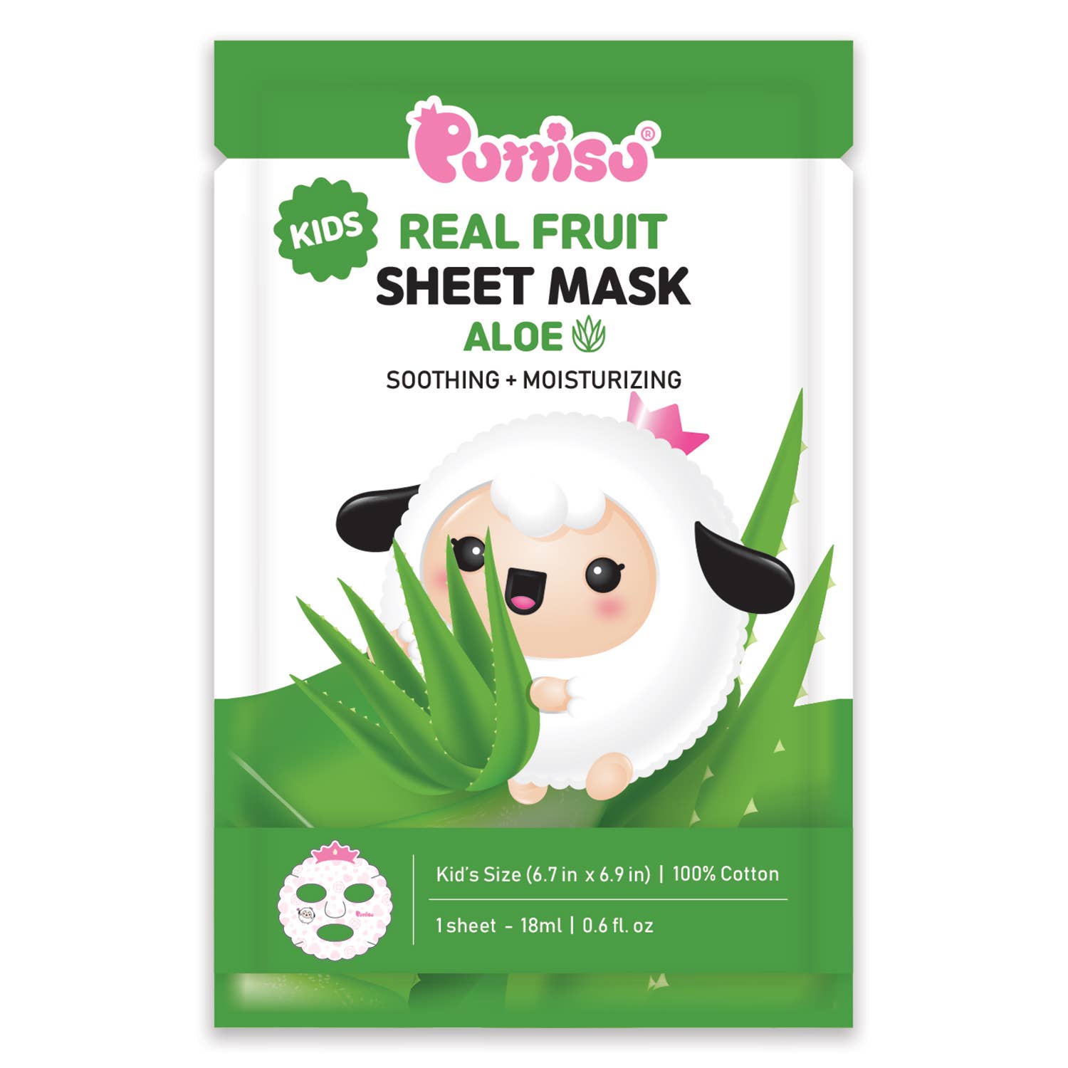 Puttisu Real Fruits Facial Mask Sheets (7-Sheet Set) - Umma Bear Shop
