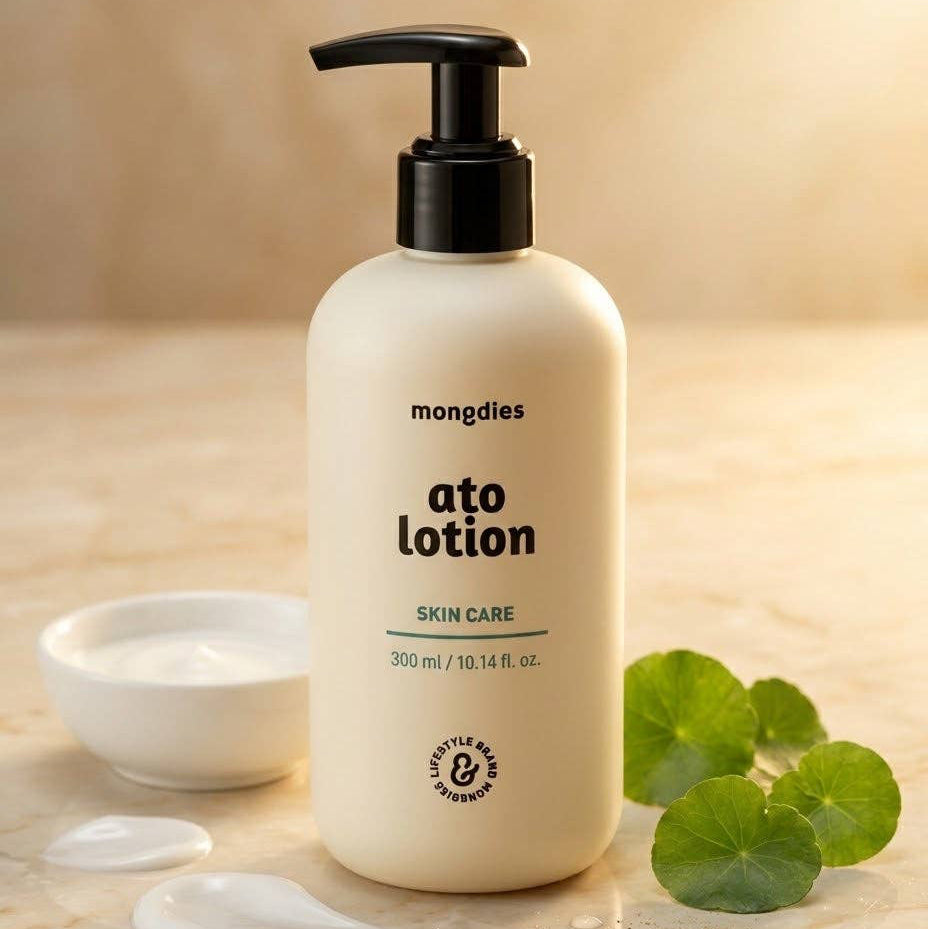 Mongdies Ato Lotion | Lightweight Ceramide Body Lotion for Dry & Sensitive Skin (300ml)