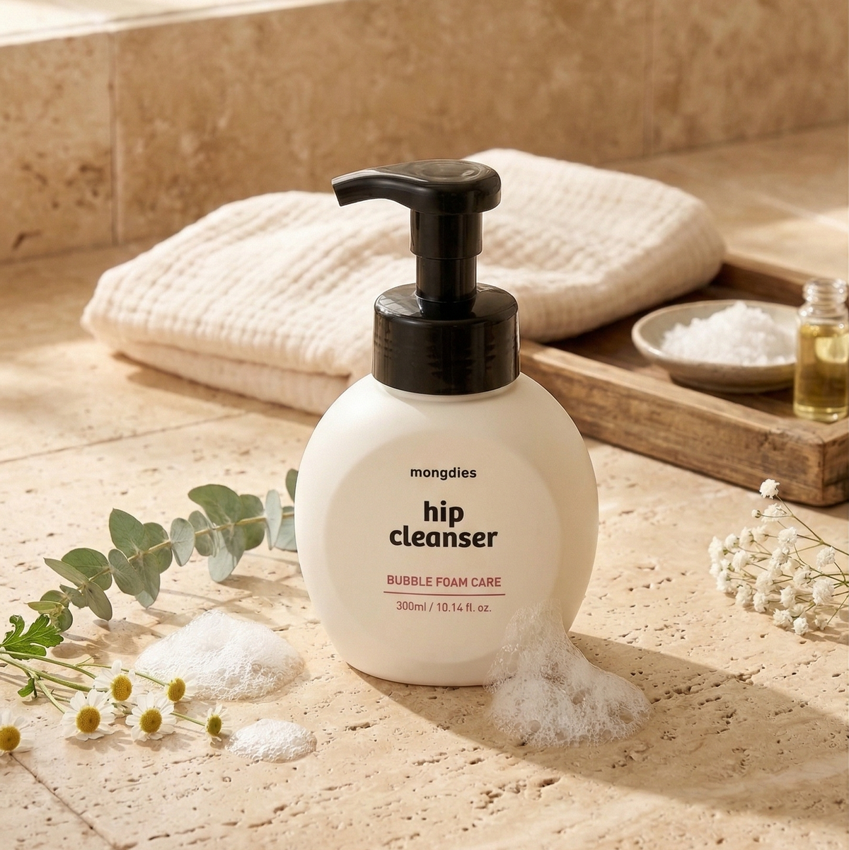Mongdies Baby Hip Cleanser 300ml | Diaper Area Wash | pH-Balanced