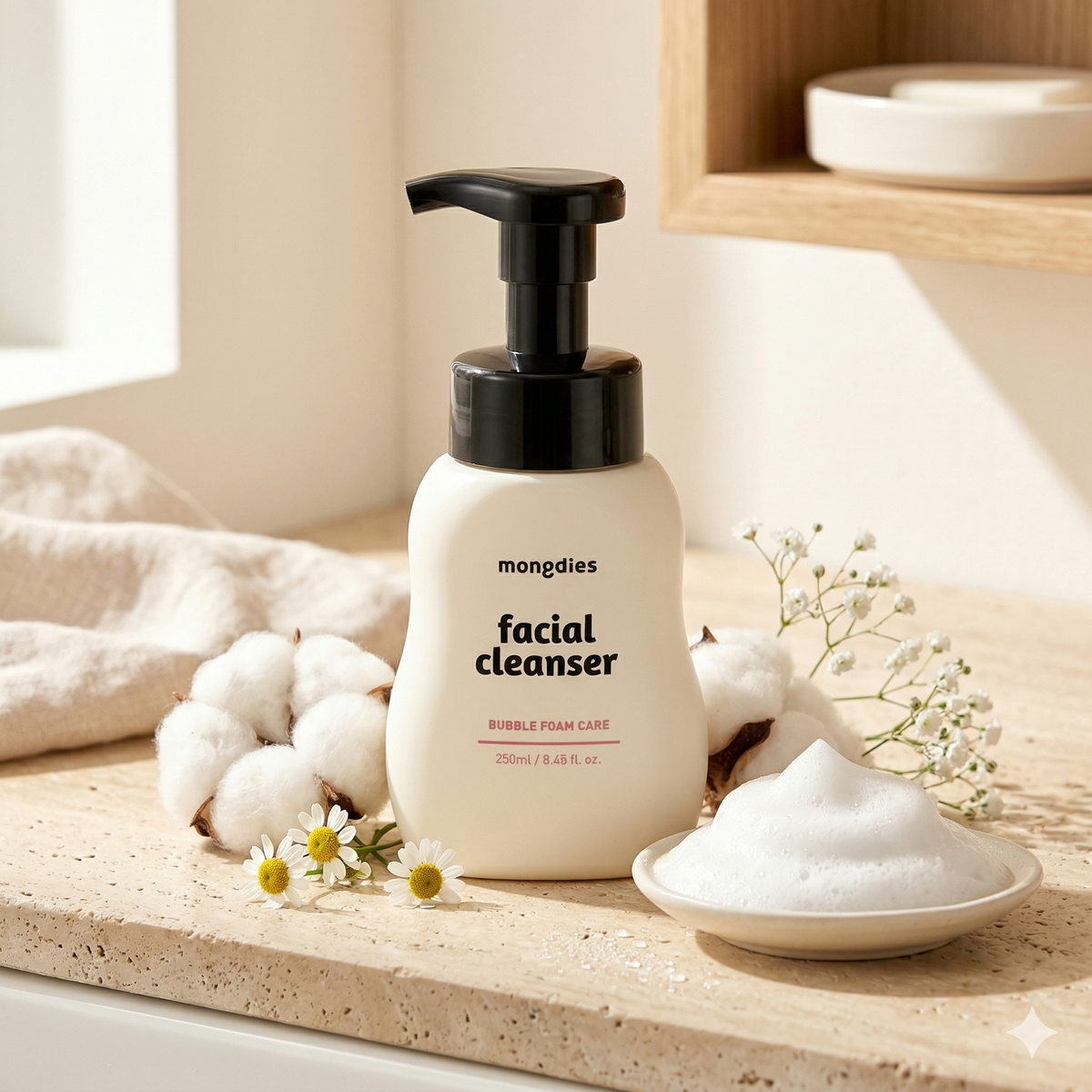 Mongdies Facial Cleanser | Gentle Daily Face Wash for Kids & Sensitive Skin (250ml)