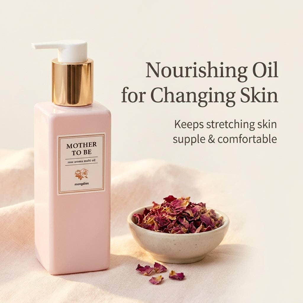 Mongdies Maternity Nourishing Body Oil | Lightweight Body & Belly Oil (200ml)
