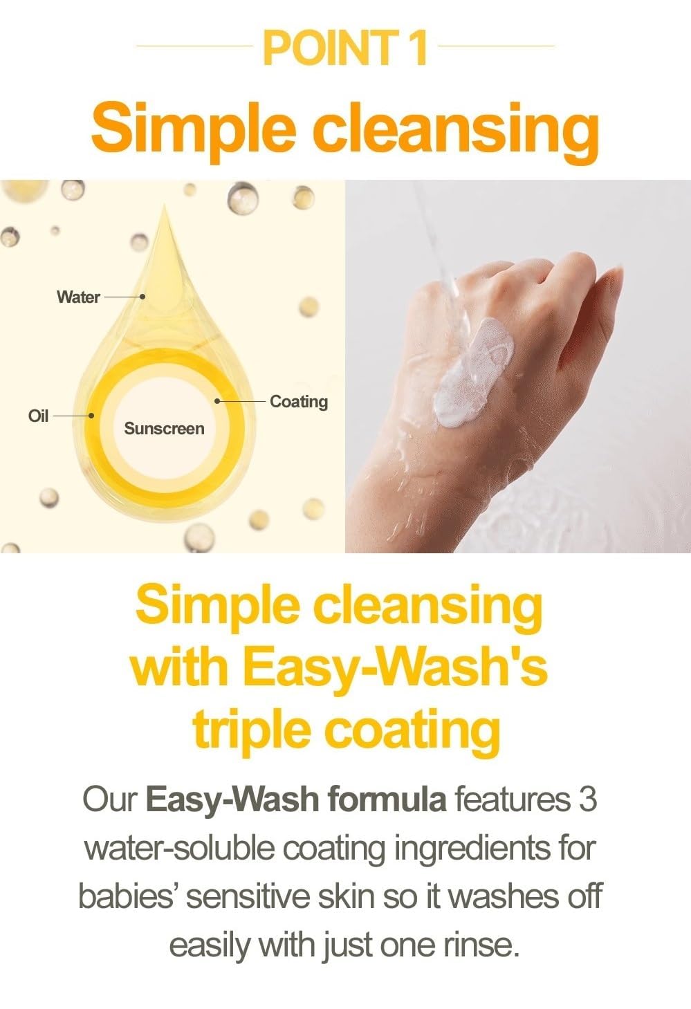 Easy-Wash Sun Lotion SPF32 PA+++ (60ml / 2.0 fl oz) - Umma Bear Shop
