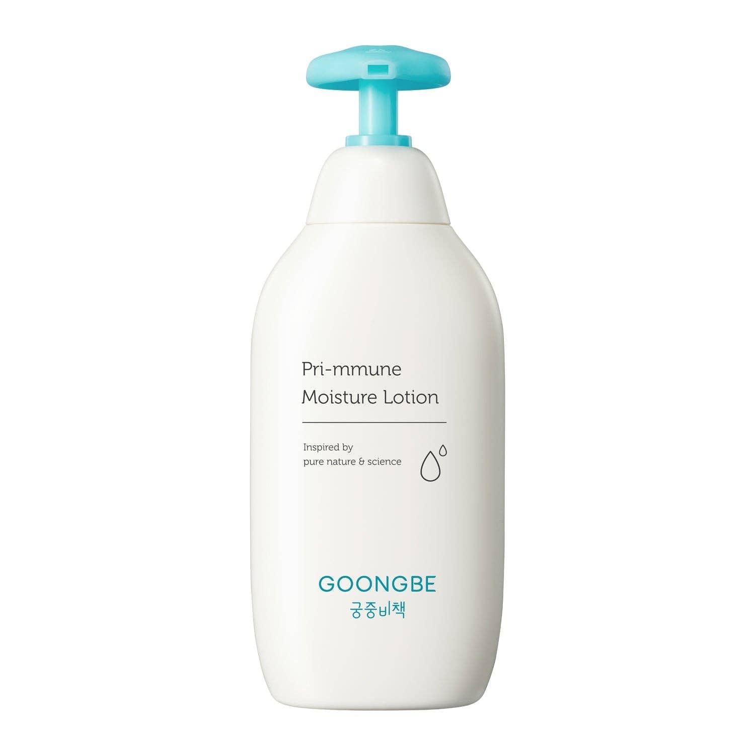 GOONGBE moisturizing lotion bottle with pump on a white background
