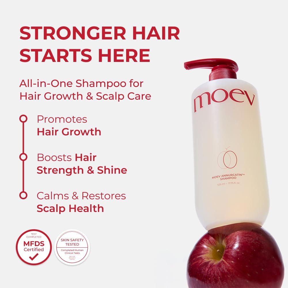 MOEV ANNURCATIN Shampoo | Volumizing &amp; Strengthening Shampoo (525ml)