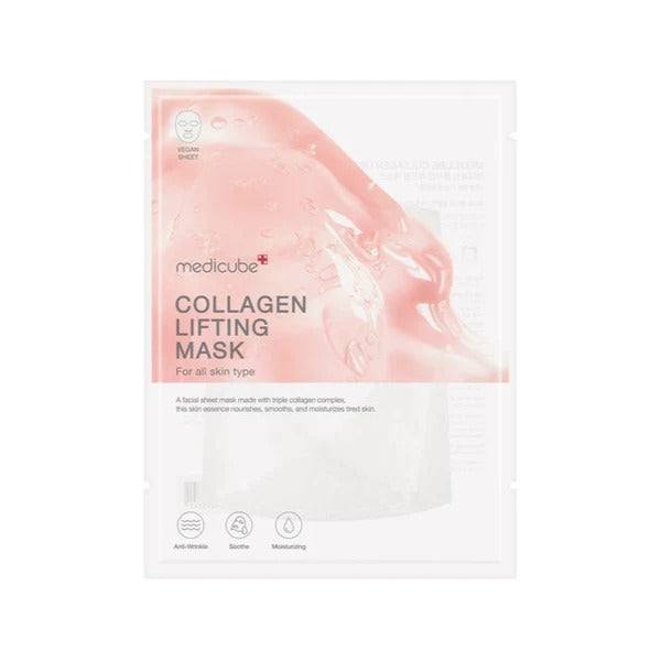 Medicube Collagen Lifting Mask – Hydrating Triple Collagen Sheet Mask, 1 Sheet