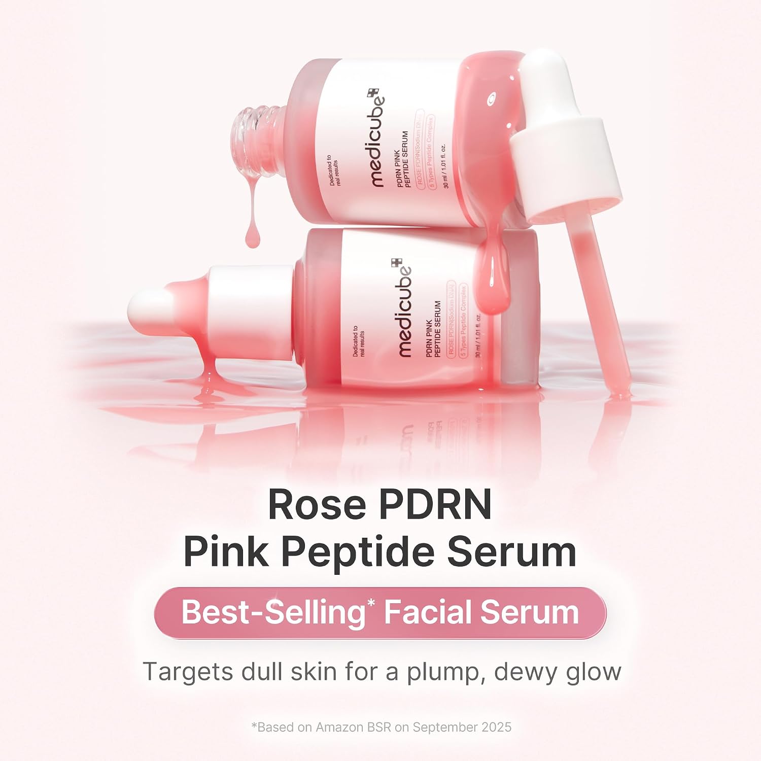 Medicube PDRN Pink Peptide Serum | Hydrating & Firming Glow Serum (30ml)