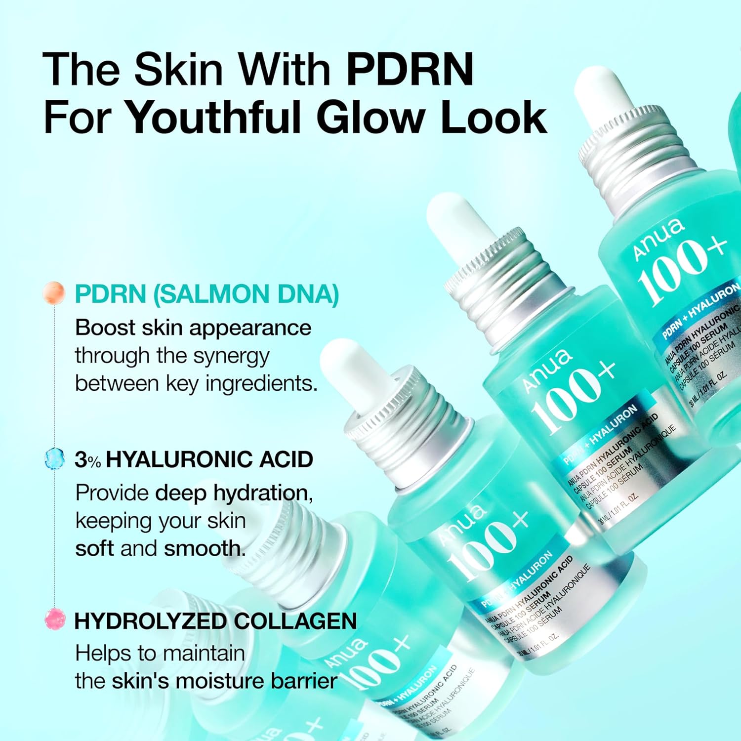 ANUA PDRN Hyaluronic Acid Capsule 100 Serum – 30ml
