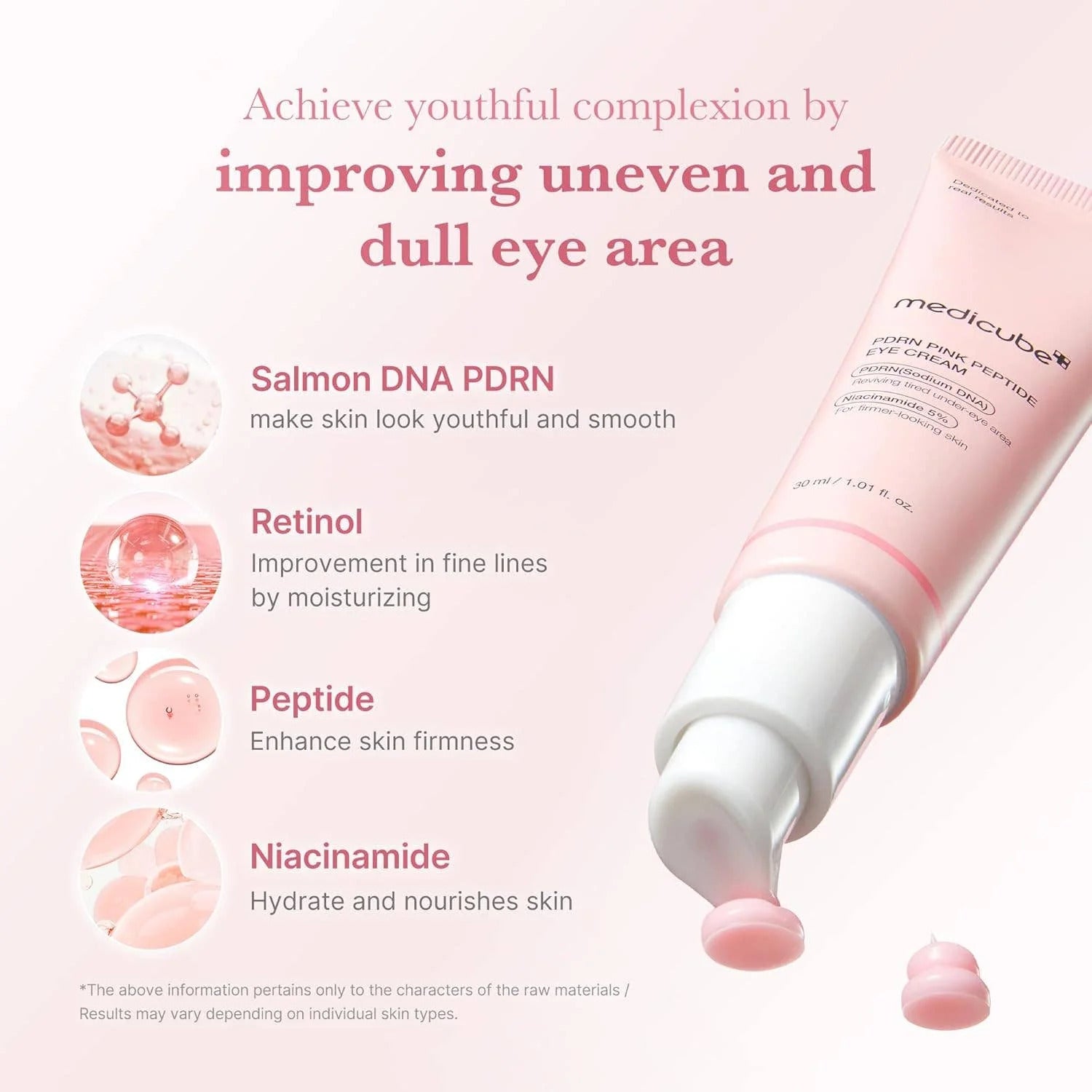 Medicube PDRN Pink Peptide Eye Cream 30ml - Umma Bear Shop