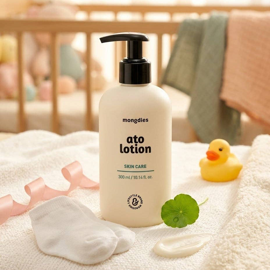 Mongdies Ato Lotion | Lightweight Ceramide Body Lotion for Dry & Sensitive Skin (300ml)