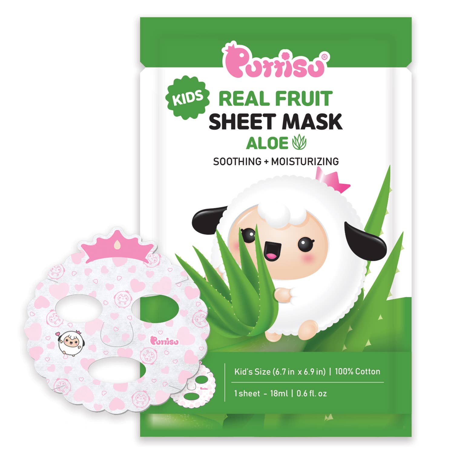 Puttisu Real Fruits Facial Mask Sheets (7-Sheet Set) - Umma Bear Shop
