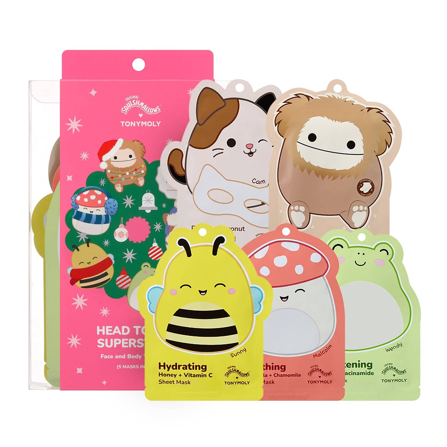 TONYMOLY x Squishmallows Head To Toe Superstars Set – Limited Edition Holiday Mask Collection