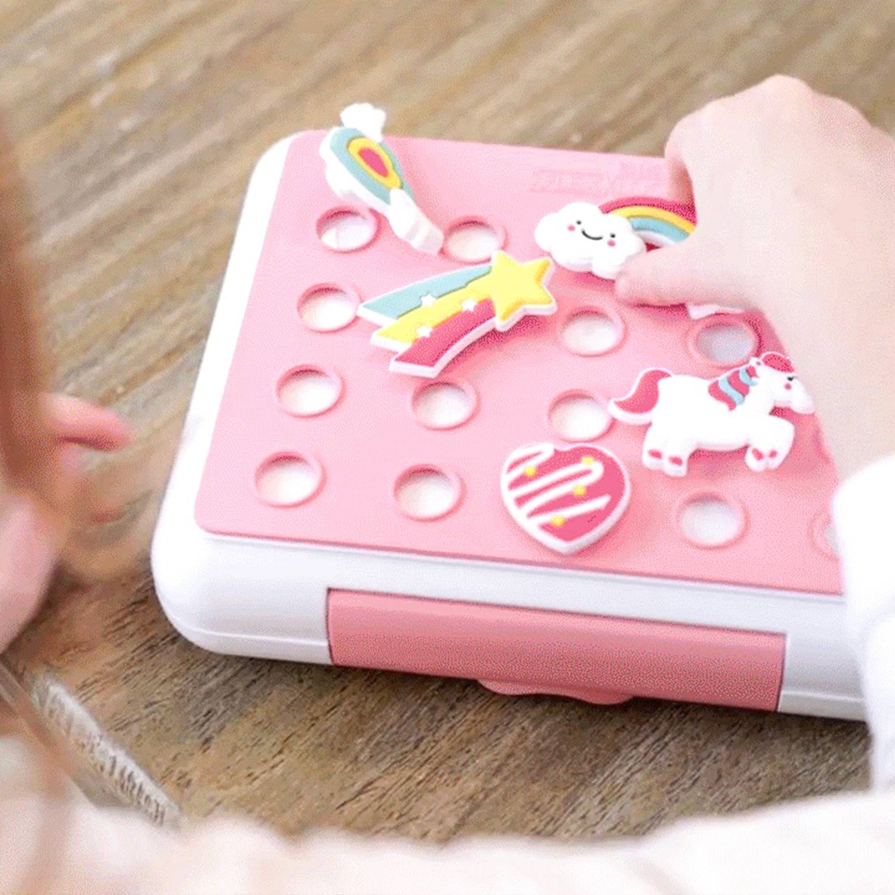 Kids Silicone Divided Lunch Box with Charm