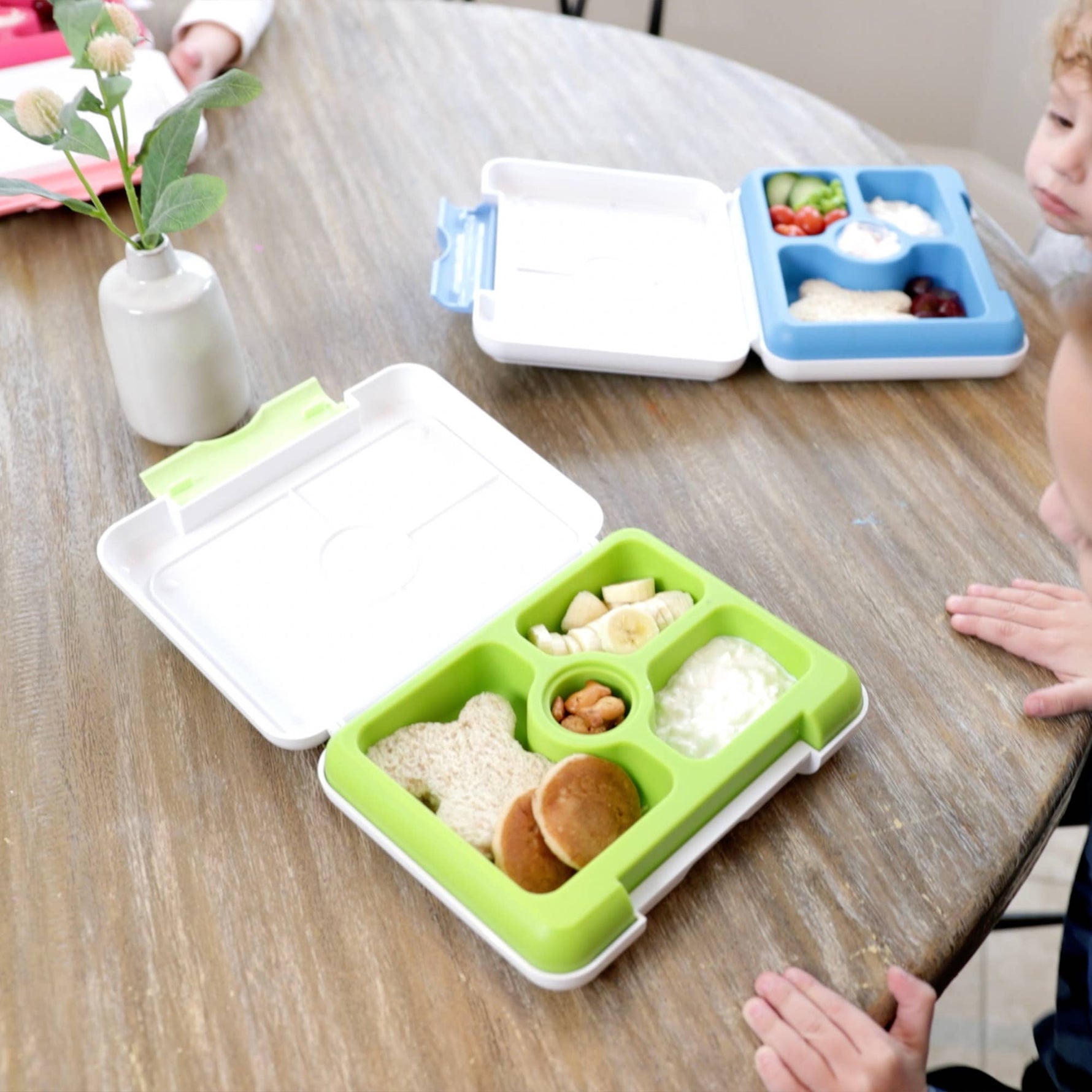 Kids Silicone Divided Lunch Box with Charm