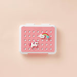 Kids Silicone Divided Lunch Box with Charm