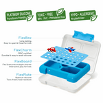 Kids Silicone Divided Lunch Box with Charm