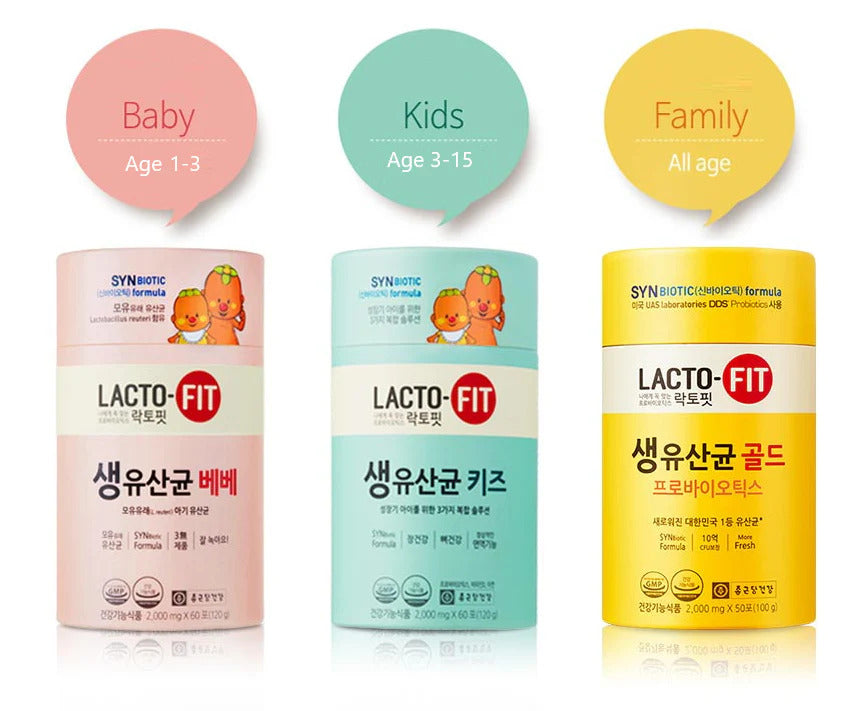 Lacto-Fit Kids probiotic supplements with Vitamin D and Zinc
