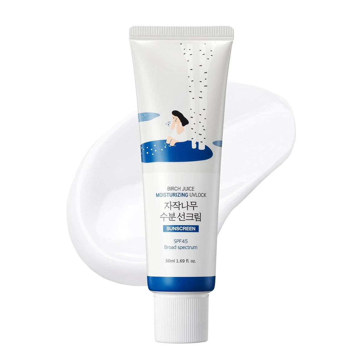 ROUND LAB Birch Juice Moisturizing UV LOCK SPF 45 – Broad Spectrum Korean Sunscreen