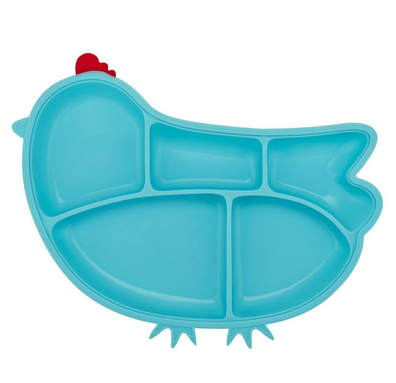 Cute Silicone Suction Divided Plate 