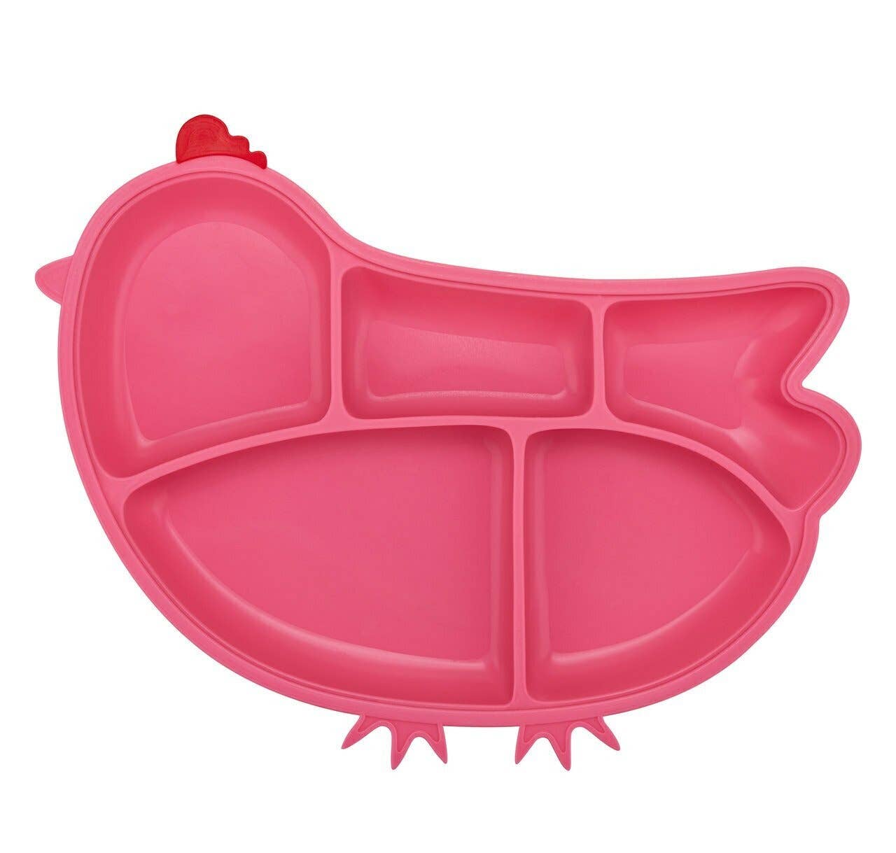 Cute Silicone Suction Divided Plate 