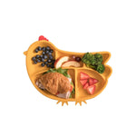 Cute Silicone Suction Divided Plate 