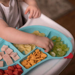 Cute Silicone Suction Divided Plate 