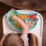 Cute Silicone Suction Divided Plate 