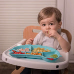 Cute Silicone Suction Divided Plate 