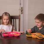 Cute Silicone Suction Divided Plate 