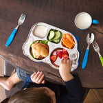 Stainless Steel Divided Plate w/Lid - Kid-Friendly Bus Shape - Umma Bear Shop