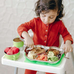 Stainless Steel Divided Plate w/Lid - Kid-Friendly Bus Shape - Umma Bear Shop