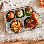 Stainless Steel Divided Plate w/Lid - Kid-Friendly Bus Shape - Umma Bear Shop