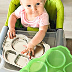Stainless Steel Divided Plate w/Lid - Kid-Friendly Bus Shape - Umma Bear Shop